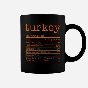 Funny Thanksgiving Christmas Food - Turkey Nutrition Facts Coffee Mug | Crazezy AU