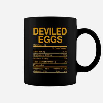 Funny Thanksgiving Food - Deviled Eggs Nutrition Facts Coffee Mug | Crazezy CA
