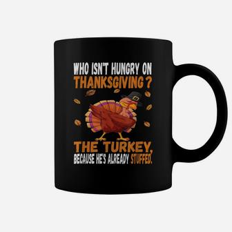 Funny Thanksgiving Joke Dabbing Stuffed Turkey Pun Fall Coffee Mug | Crazezy