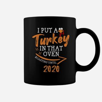 Funny Thanksgiving Pregnancy Announcement Coffee Mug - Monsterry