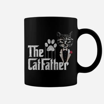 Funny The Catfather Cat Dad Lovers Fathers Day Coffee Mug | Crazezy DE