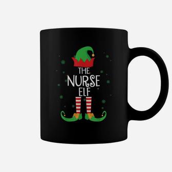Funny The Nurse Elf Matching Family Group Gift Christmas Coffee Mug | Crazezy