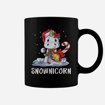 Funny Unicorn Christmas Outfit Snownicorn Kids Girls Unicorn Coffee Mug | Crazezy
