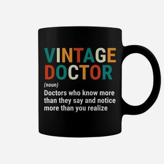 Funny Vintage Doctor Definition Noun Medical Coffee Mug | Crazezy UK