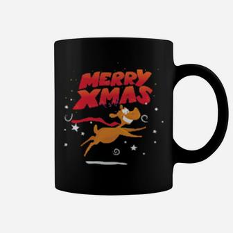 Funny Xmas Reindeer Coffee Mug - Monsterry DE