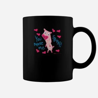 Funny You Make Me Squeal Pig Valentines Day Coffee Mug - Thegiftio UK