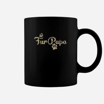 Fur Papa Cute Dog Cat Lover Dad Pawprint Gift Coffee Mug | Crazezy UK