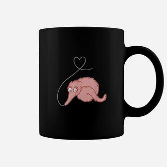 Fuzzy Worm On A String Meme With Heart Coffee Mug | Crazezy DE