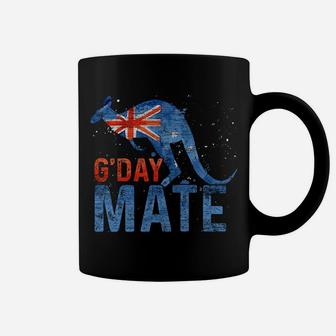G Day Mate Kangaroo Aussie Animal Australia Flag Australia Sweatshirt Coffee Mug | Crazezy DE