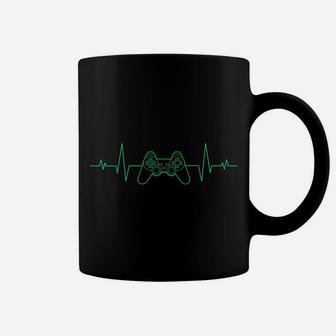 Gamer Heartbeat Cool Gaming Christmas Gift Coffee Mug | Crazezy AU