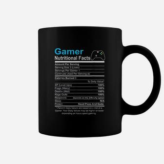 Gamer Nutrition Facts Video Game Coffee Mug | Crazezy UK