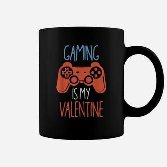 Gaming Is My Valentine Gamer Girl Valentine's Day Coffee Mug - Monsterry DE