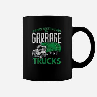 Garbage Dump Truck Excavator Funny Easily Distracted Gift Coffee Mug | Crazezy