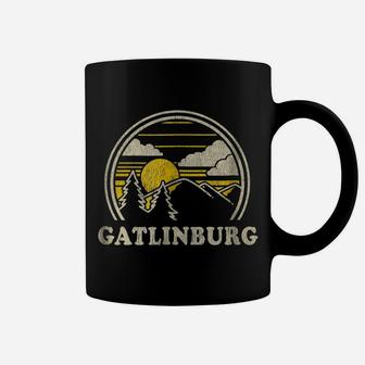 Gatlinburg Tennessee Tn T Shirt Vintage Hiking Mountains Tee Coffee Mug | Crazezy AU