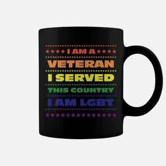 Gay Veteran Shirt Gay Pride Flag Rainbow Colors Gay Shirt Coffee Mug | Crazezy