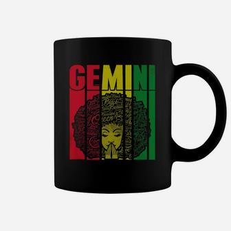 Gemini Girl Shirt Women Jamaican Black Girl Rasta Gift Zip Hoodie Coffee Mug - Thegiftio UK