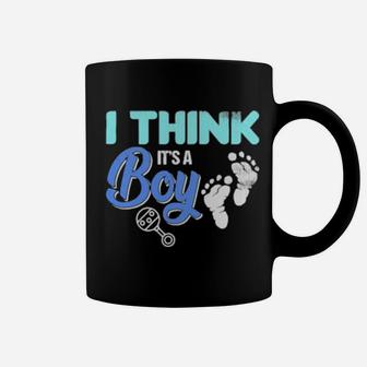 Gender Reveal I Think It's A Boy Baby Shower Party Coffee Mug - Monsterry