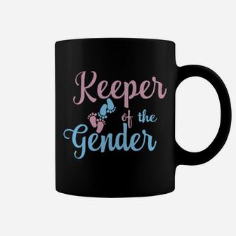 Gender Reveal Keeper Of The Gender Gender Reveal Party Coffee Mug - Monsterry