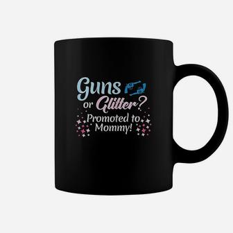 Gender Reveal Or Glitter Promoted To Mommy Party Coffee Mug | Crazezy DE