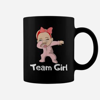 Gender Reveal Party Team Girl Dabbing Baby Coffee Mug | Crazezy