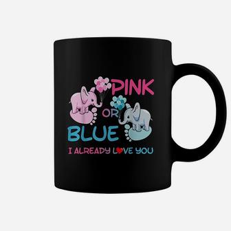 Gender Reveal Pink Or Blue Boy Or Girl Party Supplies Family Coffee Mug | Crazezy