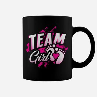 Gender Reveal Team Girl Baby Shower Party Gift Pink Blue Coffee Mug | Crazezy