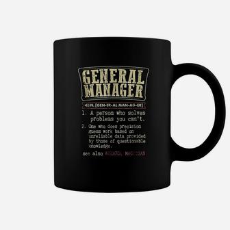 General Manager Funny Dictionary Definition Coffee Mug - Thegiftio UK