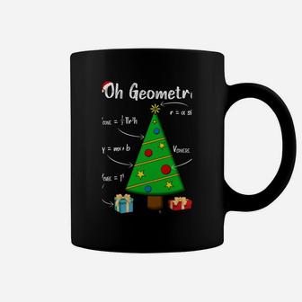 Geometry Math Science Teacher Christmas Oh Geometree Coffee Mug | Crazezy CA