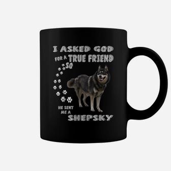 German Husky Dog Quote Mom Dad Art, Cute Gerberian Shepsky Coffee Mug | Crazezy UK