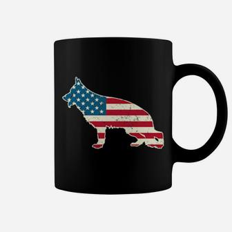 German Shepherd 4Th Of July Dog Usa American Flag Coffee Mug - Monsterry UK