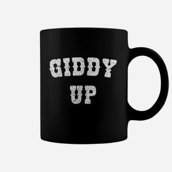 Giddy Up Cowboy Cowgirl White Graphic Gift Idea Coffee Mug | Crazezy