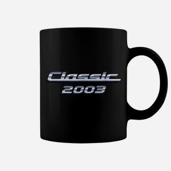 Gift For 17 Year Old Vintage Classic Car 2003 17Th Birthday Coffee Mug | Crazezy