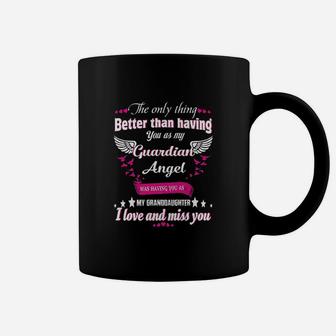 Gift For Grandpa And Grandma Loving Granddaughter In Heaven Coffee Mug | Crazezy CA