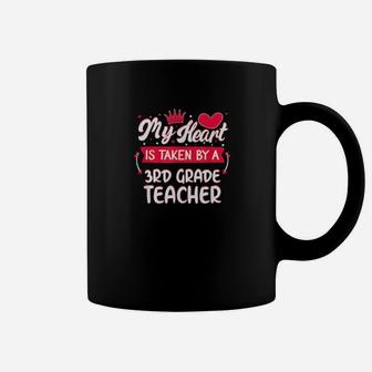 Gift Third 3Rd Grade Teacher Valentines Day Coffee Mug - Monsterry CA