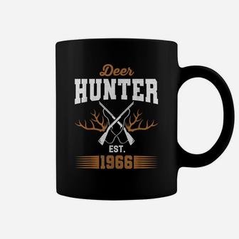Gifts For 55 Year Old Deer Hunter 1966 Hunting 55Th Birthday Coffee Mug | Crazezy DE