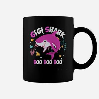 Gigi Shark Gift From Wife Son Daughter And Grand Sons Coffee Mug | Crazezy UK