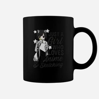 Girl Just A Girl Who Loves And Sketching Drawing Coffee Mug | Crazezy AU