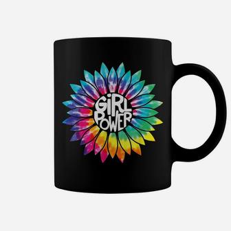 Girl Power Shirt Flower Tie Dye Hippie Female Empower Gift Coffee Mug | Crazezy DE