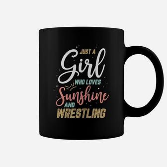 Girl Who Loves Sunshine And Wrestling Sports Coffee Mug | Crazezy UK
