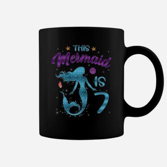 Girls 7Th Birthday Shirt - This Mermaid Is 7 Years Old Gift Coffee Mug | Crazezy AU