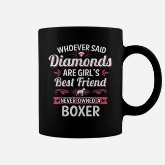 Girl's Best Friend Is A Boxer Dog Puppy Pet Animal Rescue Coffee Mug | Crazezy CA