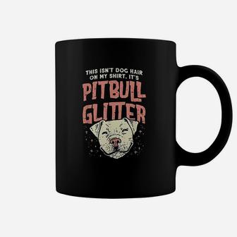 Girls Pitbull Glitter Hair Dog Lover Mothers Day Gift Mom Coffee Mug | Crazezy CA