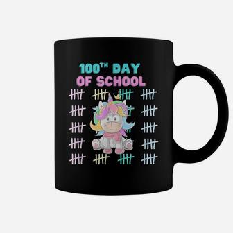 Girls Unicorn Happy 100Th Day Of School Students Teachers Coffee Mug | Crazezy AU