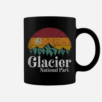 Glacier National Park Retro Style Hiking Vintage Camping Sweatshirt Coffee Mug | Crazezy AU