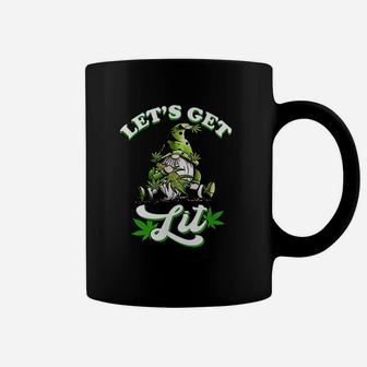 Gnome Green Gnomies Lets Get Lit Coffee Mug - Thegiftio UK