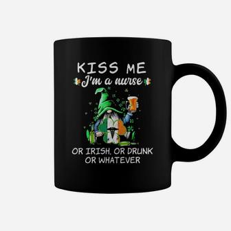 Gnome Kiss Me Im A Nurse Or Irish Or Drunk Or Whatever Coffee Mug - Monsterry UK