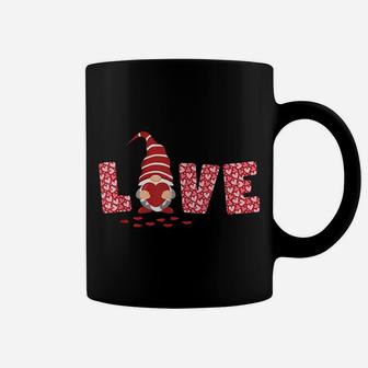 Gnome Valentines Day T Shirt Love Red Heart Happy V-Day Cute Coffee Mug | Crazezy UK