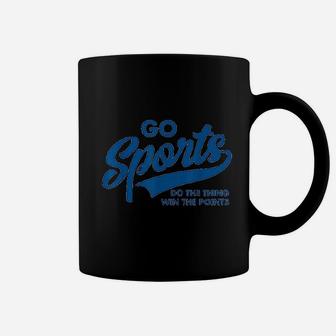 Go Sports Do The Thing Win The Points Funny Blue Coffee Mug | Crazezy