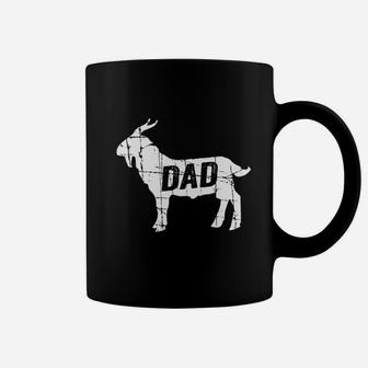 Goat Dad Greatest Of All Time Funny Fathers Day Coffee Mug | Crazezy DE