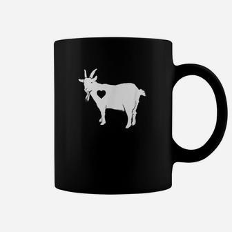 Goat Love With Heart For Goat Farmer Coffee Mug | Crazezy UK
